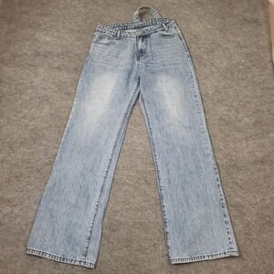 Peppermier Jeans‎ Womens M Medium Blue Straight Low Rise Light Wash Pants Denim